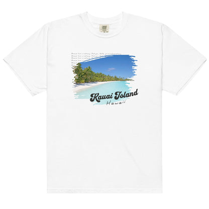 Kauai Island Stella & Christian Tee Shirt - The Bean Workshop - ana huang, beach vibe, box tee, christian harper, retro, stella allonso, twisted