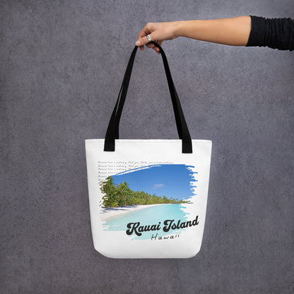 Kauai Island Tote Bag - The Bean Workshop - Ana Huang, Bookish Tote, Kauai Island, Stella & Christian, tote, tote bag, Twisted