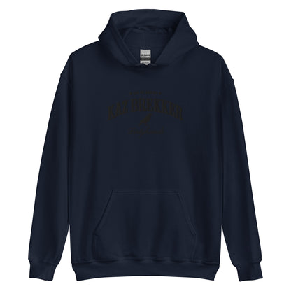 Kaz Brekker Embroidered Hoodie - The Bean Workshop - embroidered, hoodie, kaz brekker, leigh bardugo, six of crows, Six of Crows fan merchandise, Six of Crows hooded sweatshirt, The Dregs apparel