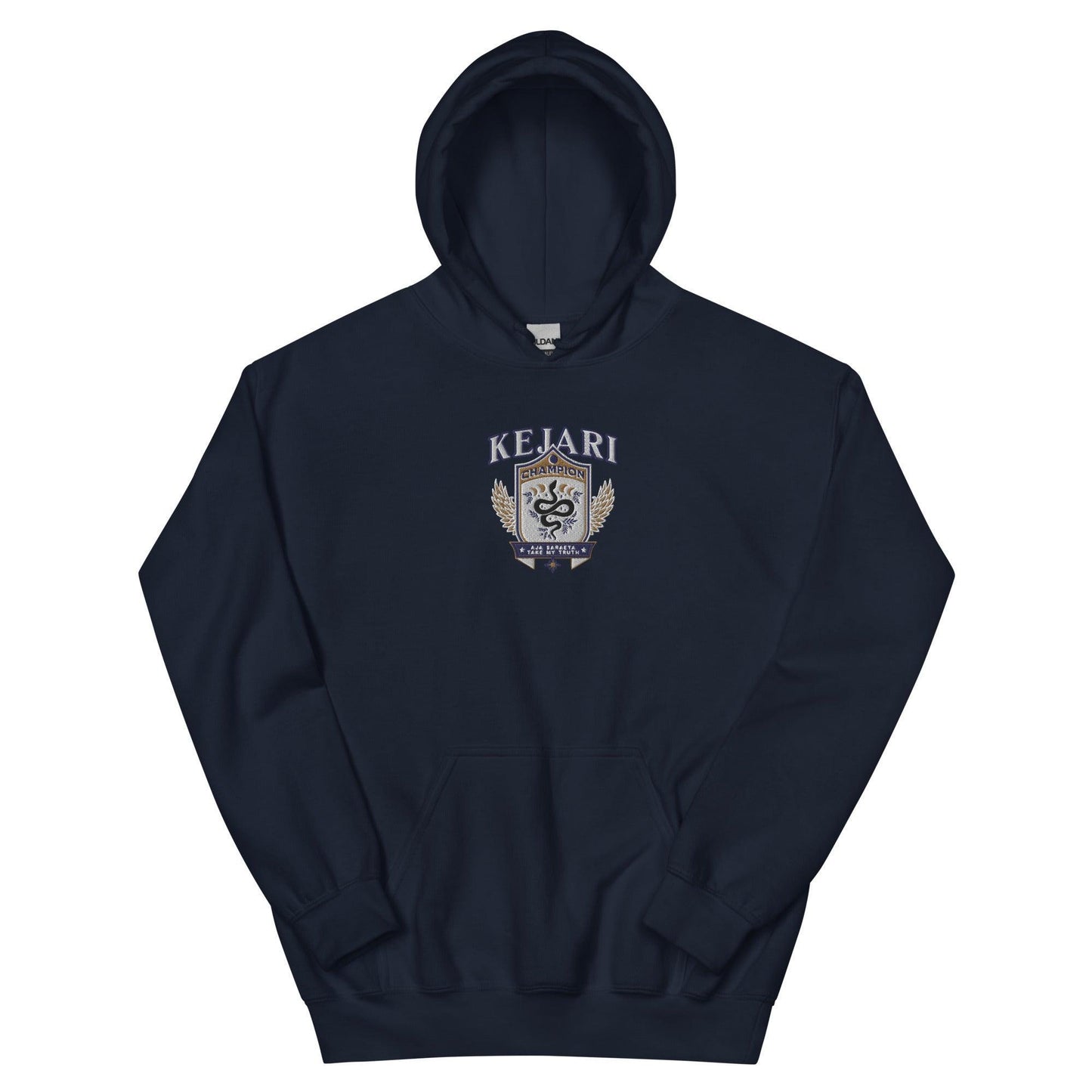 Kejari Embroidered Hoodie - The Bean Workshop - carissa broadbent, embroidered, hoodie, the serpent and the wings of night