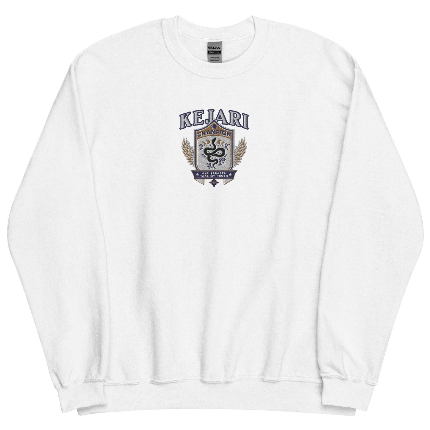 Kejari Embroidered Sweatshirt - The Bean Workshop - carissa broadbent, embroidered, sweatshirt, the serpent and the wings of night