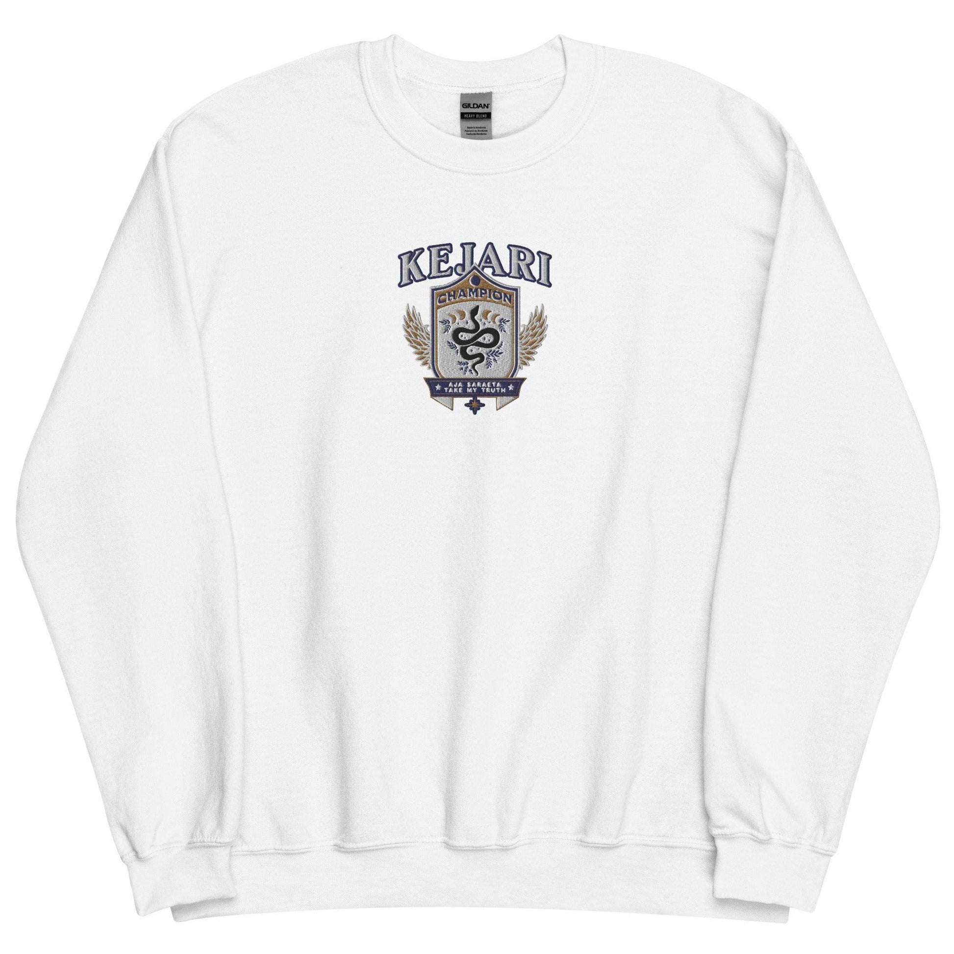 Kejari Embroidered Sweatshirt - The Bean Workshop - carissa broadbent, embroidered, sweatshirt, the serpent and the wings of night