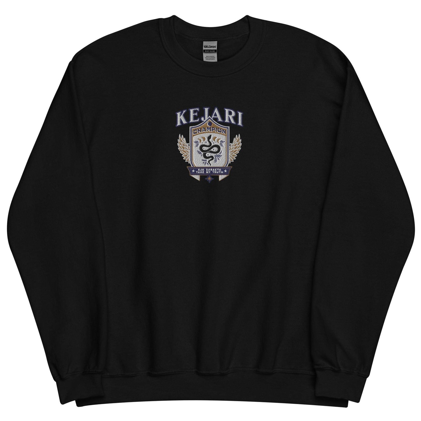 Kejari Embroidered Sweatshirt - The Bean Workshop - carissa broadbent, embroidered, sweatshirt, the serpent and the wings of night