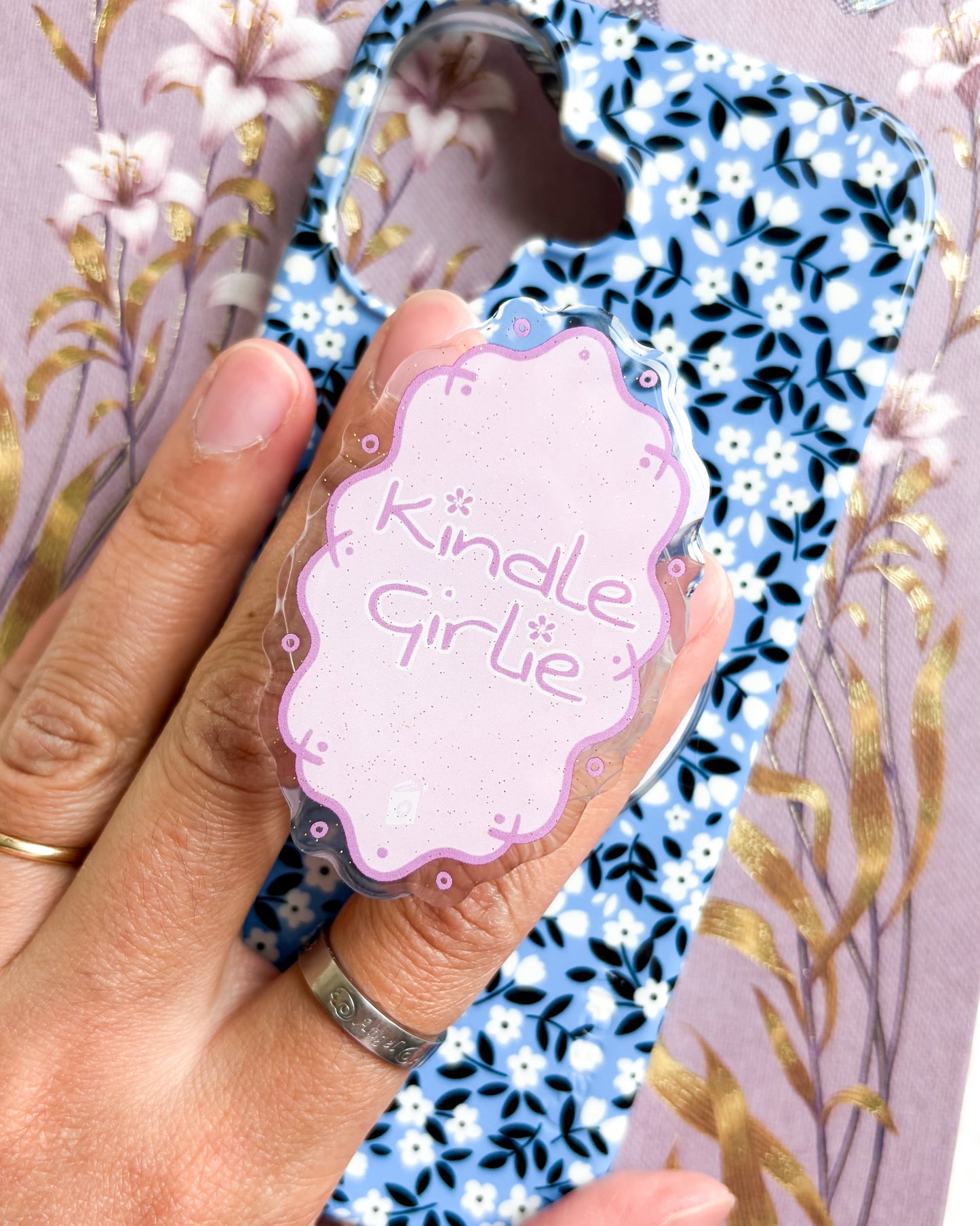 Kindle Girlie Coquette Magnetic Kindle Grip or Phone Holder