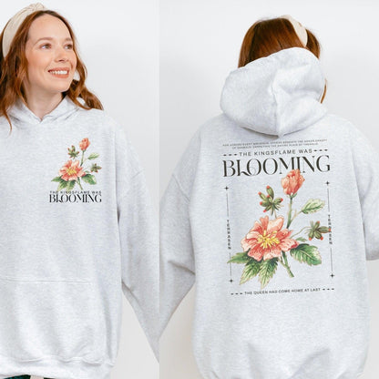 Kingsflame was Blooming Hoodie - The Bean Workshop - aelin galathynius, hoodie, sarah j. maas, throne of glass, tog