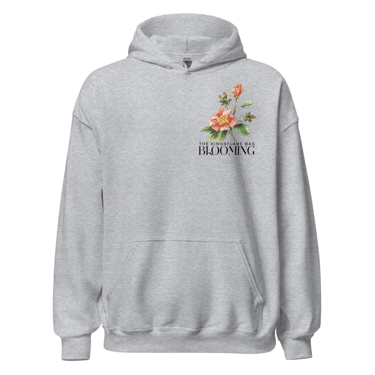 Kingsflame was Blooming Hoodie - The Bean Workshop - aelin galathynius, hoodie, sarah j. maas, throne of glass, tog