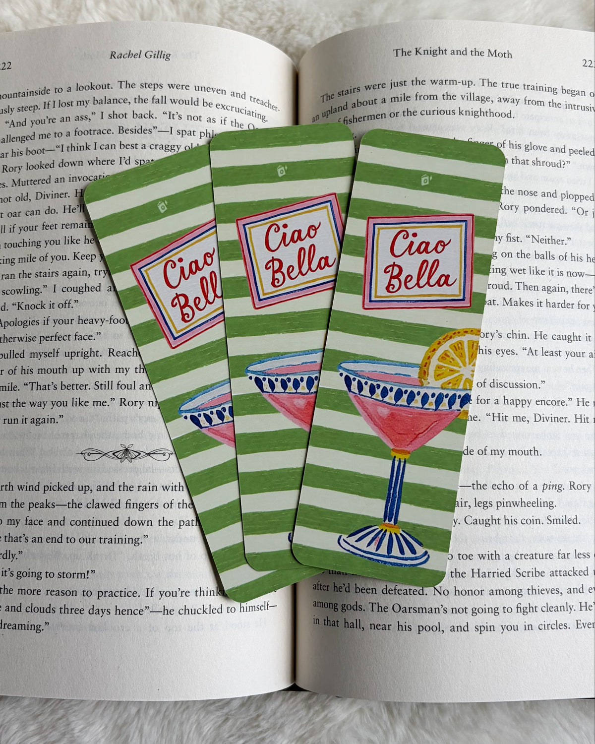 La Dolce Vita Bookmark - The Bean Workshop - book lover gift, bookish gift, bookmark, cottagecore, Italian bookmark, La Dolce Vita, Riviera