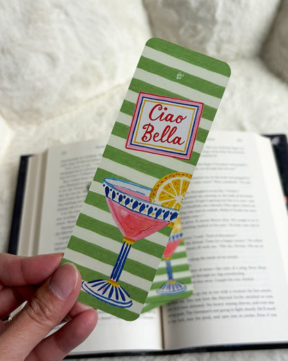 La Dolce Vita Bookmark - The Bean Workshop - book lover gift, bookish gift, bookmark, cottagecore, Italian bookmark, La Dolce Vita, Riviera