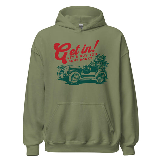 Let's Buy You Some Books Hoodie - The Bean Workshop - book lover, bookish, christmas, hoodie