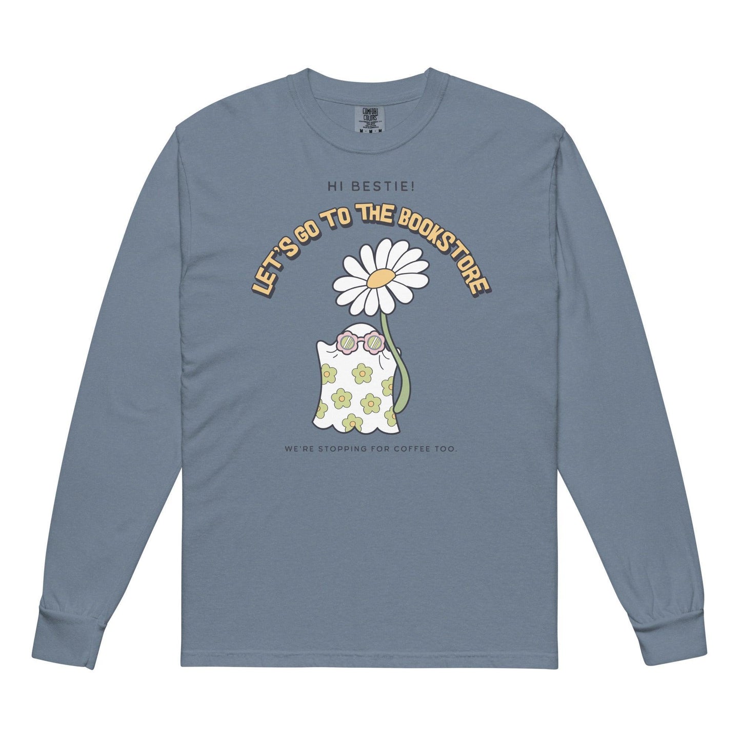 Let's Go to the Bookstore Heavyweight Long Sleeve Shirt - The Bean Workshop - book lovers, bookaholic, halloween, long sleeve shirt