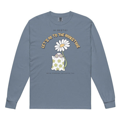 Let's Go to the Bookstore Heavyweight Long Sleeve Shirt - The Bean Workshop - book lovers, bookaholic, halloween, long sleeve shirt