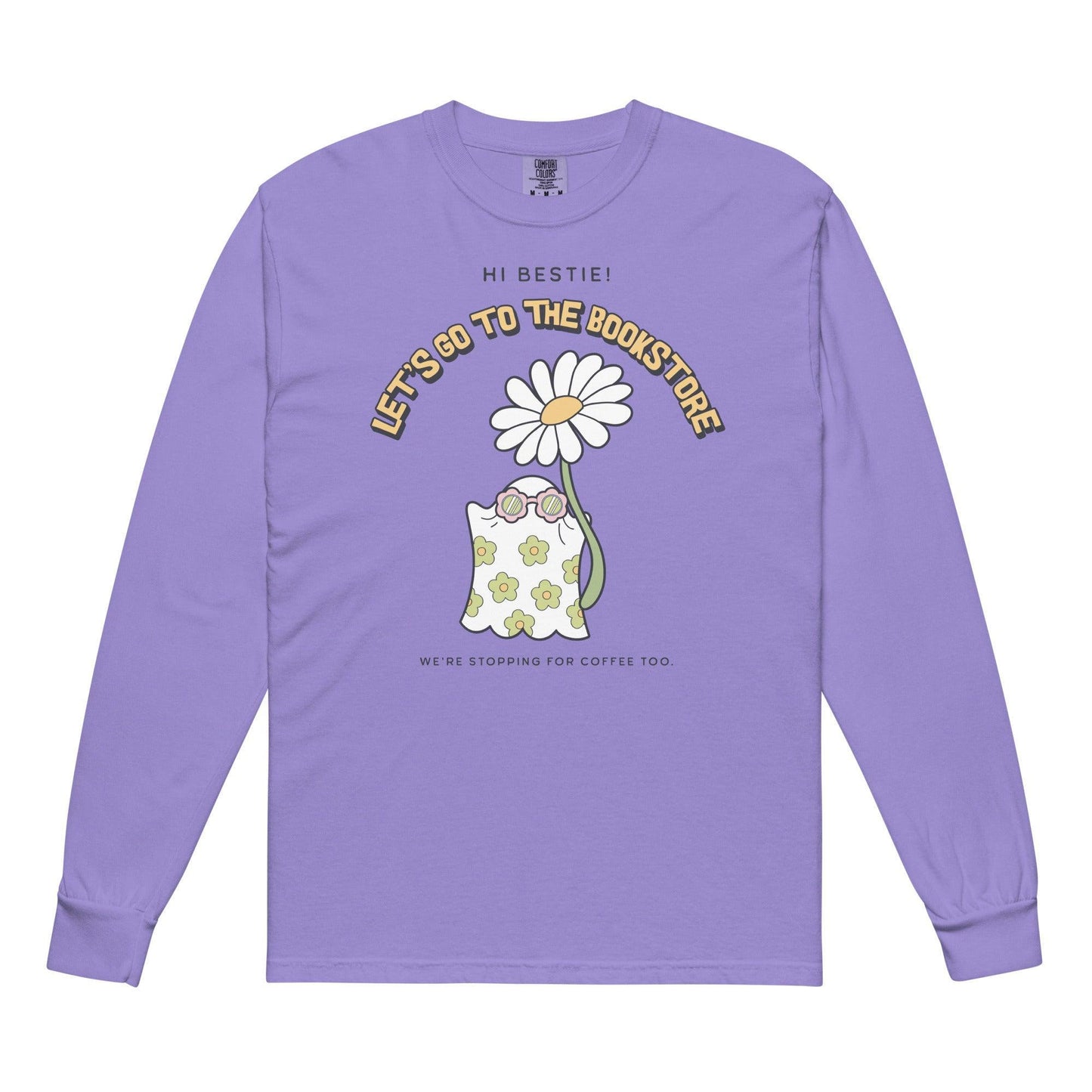 Let's Go to the Bookstore Heavyweight Long Sleeve Shirt - The Bean Workshop - book lovers, bookaholic, halloween, long sleeve shirt