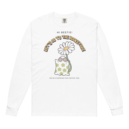 Let's Go to the Bookstore Heavyweight Long Sleeve Shirt - The Bean Workshop - book lovers, bookaholic, halloween, long sleeve shirt