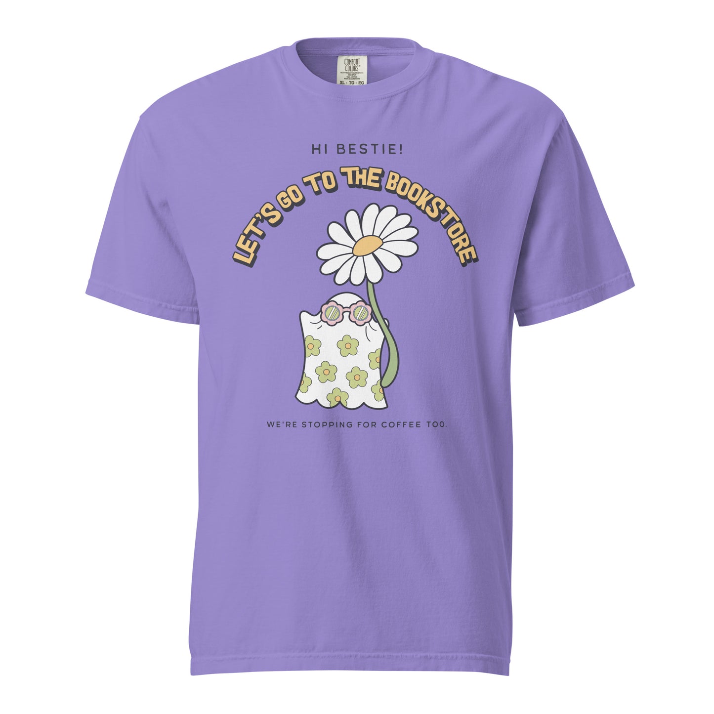 Let's Go to the Bookstore Tee Shirt - The Bean Workshop - book lovers, bookaholic, box tee, halloween