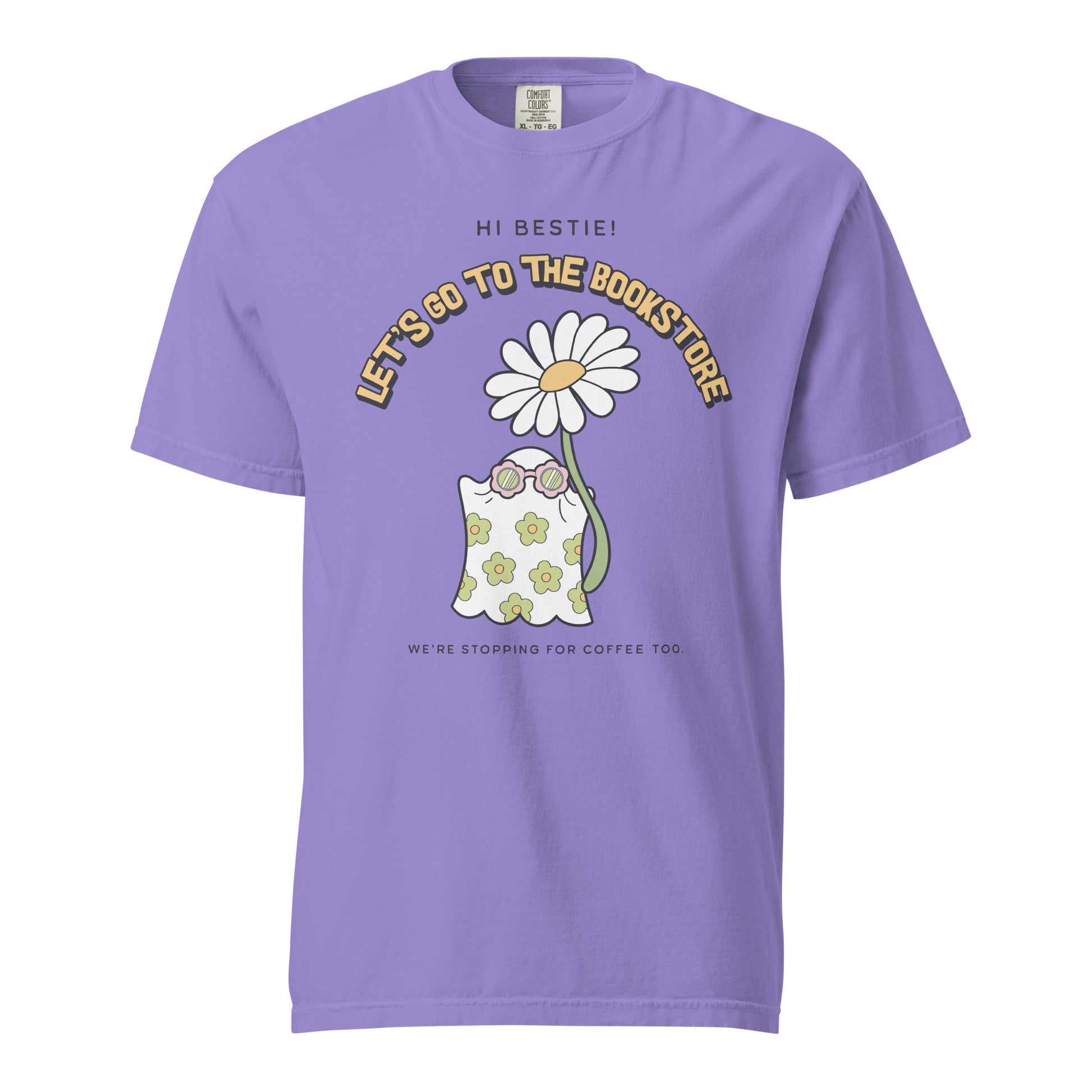 Let's Go to the Bookstore Tee Shirt - The Bean Workshop - book lovers, bookaholic, box tee, halloween