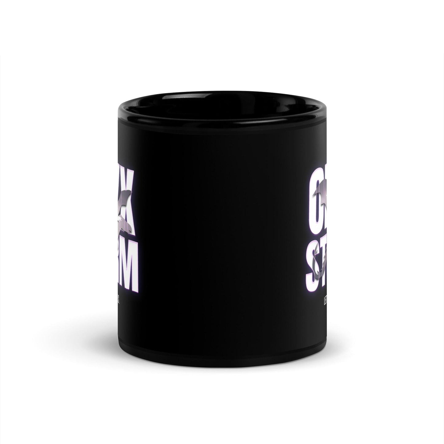 Let Us Be Menaces Onyx Storm Black Coffee Mug - The Bean Workshop - coffee mug, cup, fourth wing, iron flame, mug, onyx storm, rebecca yarros