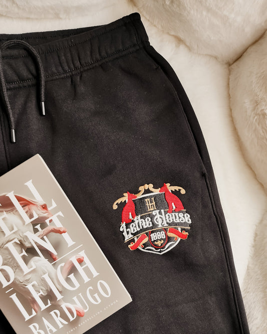 Lethe House Embroidered Sweatpants - The Bean Workshop - leigh bardugo, ninth house, sweatpants