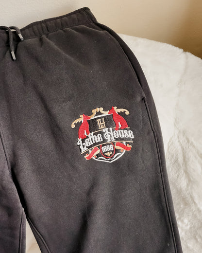 Lethe House Embroidered Sweatpants - The Bean Workshop - leigh bardugo, ninth house, sweatpants