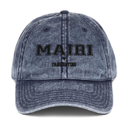 Liam Mairi Embroidered Vintage Cotton Twill Cap - The Bean Workshop - embroidered, hat, rebecca yarros