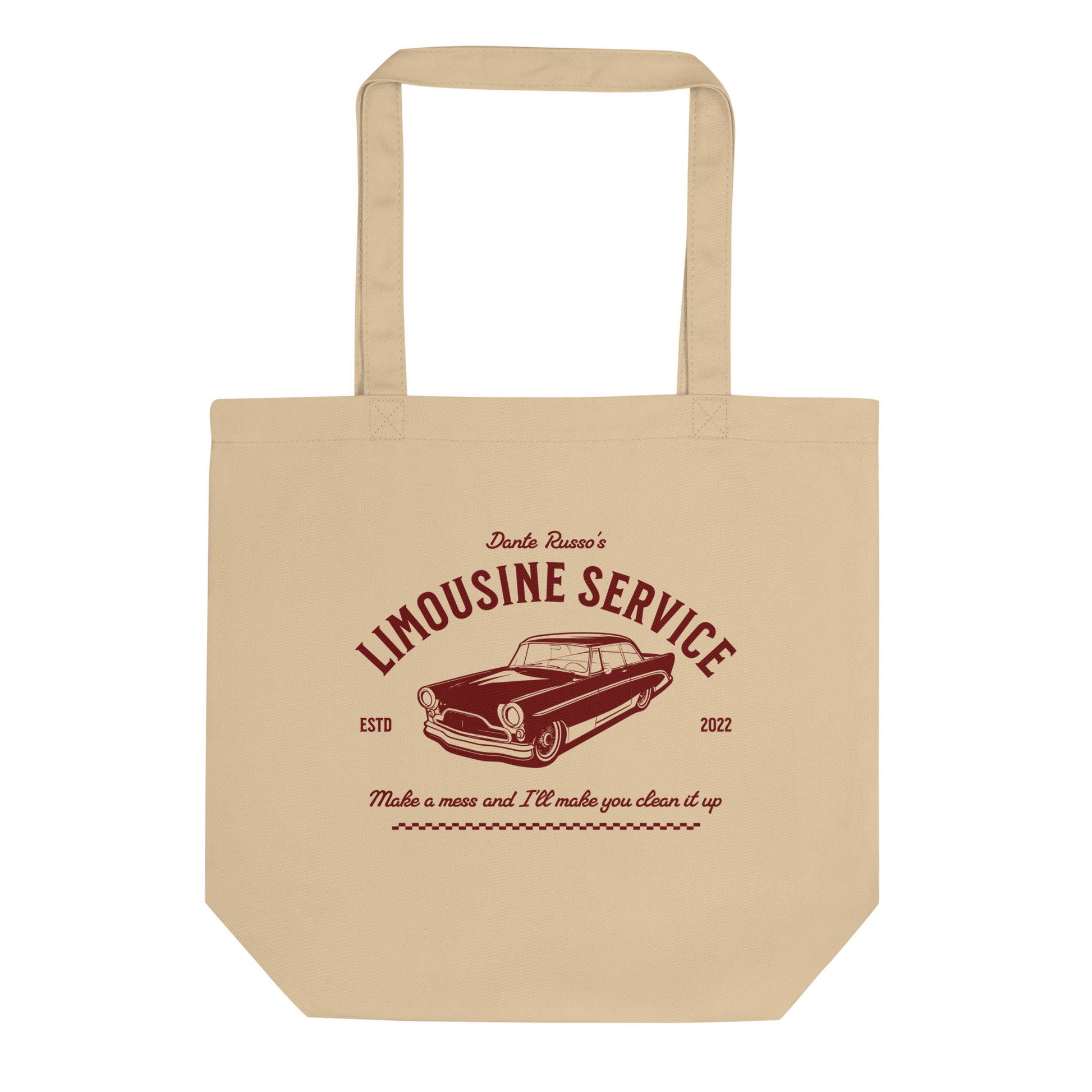 Limousine Service by Dante Russo Organic Cotton Twill Tote Bag - The Bean Workshop - Ana Huang, Bookish Tote, Dante Russo, King of Wrath, Kings of Sin, Limousine Service, tote, tote bag