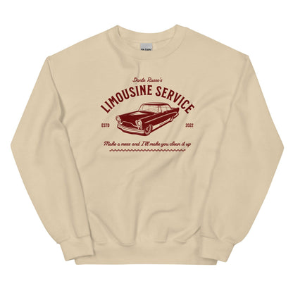 Limousine Service by Dante Russo Sweatshirt - The Bean Workshop - ana huang, dante russo, king of wrath, kings of sin, sweatshirt