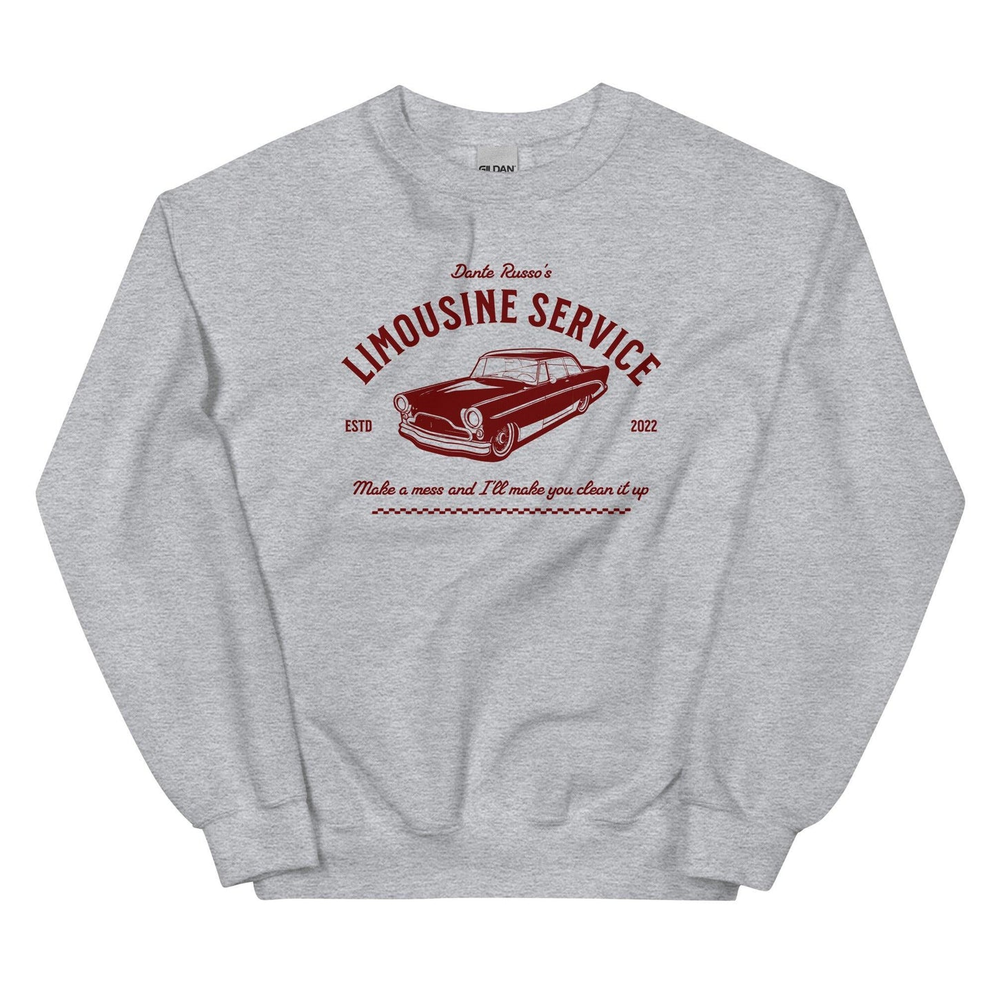 Limousine Service by Dante Russo Sweatshirt - The Bean Workshop - ana huang, dante russo, king of wrath, kings of sin, sweatshirt