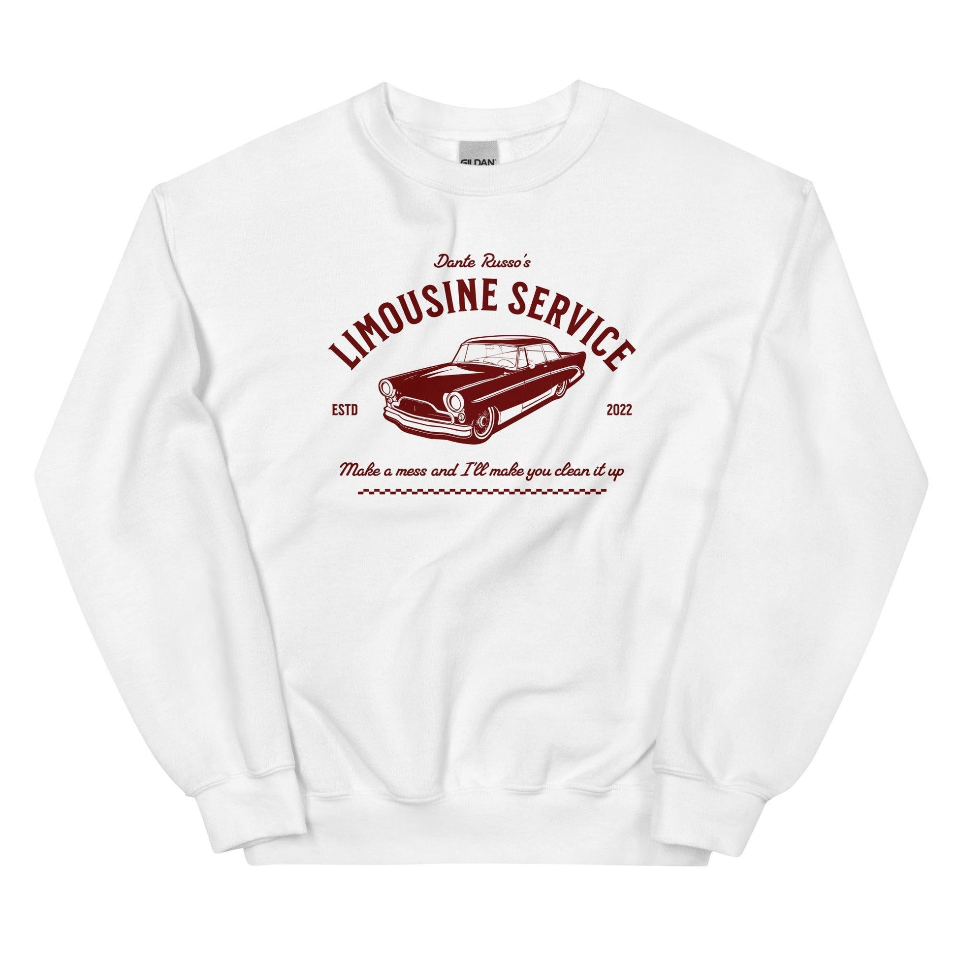 Limousine Service by Dante Russo Sweatshirt - The Bean Workshop - ana huang, dante russo, king of wrath, kings of sin, sweatshirt