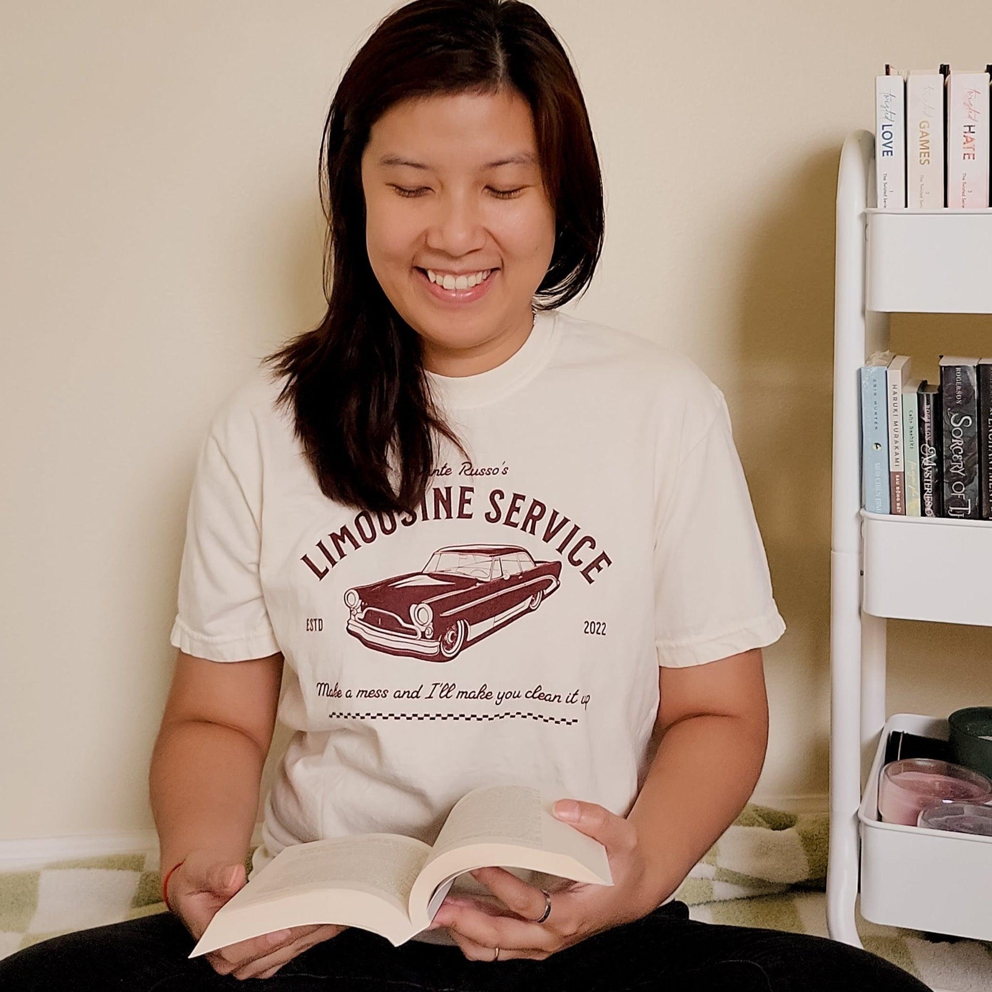 Limousine Service by Dante Russo Tee Shirt - The Bean Workshop - ana huang, box tee, dante russo, kings of sin