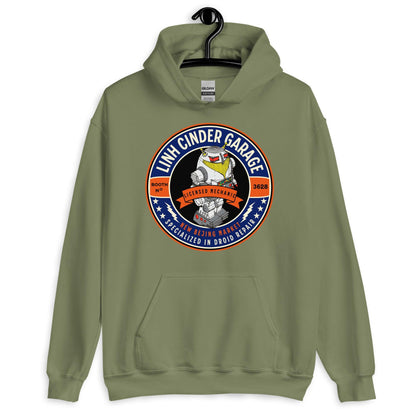 Linh Cinder Garage Hoodie - The Bean Workshop - hoodie, Linh Cinder, Marissa Meyer, The Lunar Chronicles