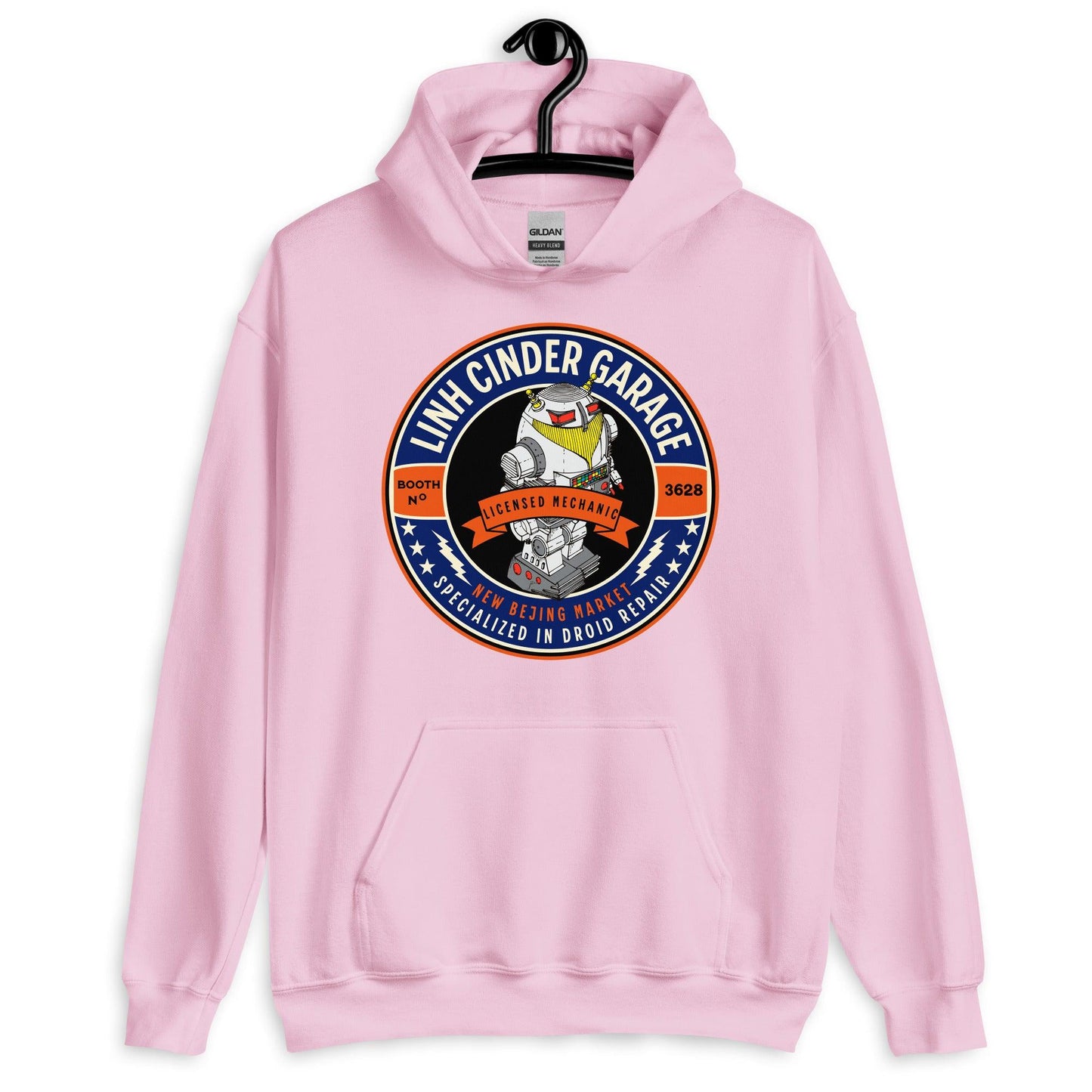 Linh Cinder Garage Hoodie - The Bean Workshop - hoodie, Linh Cinder, Marissa Meyer, The Lunar Chronicles