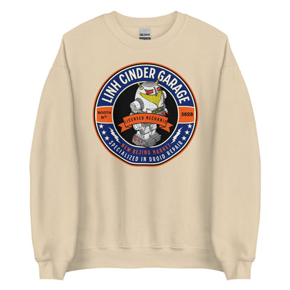 Linh Cinder Garage Sweatshirt - The Bean Workshop - marissa meyer, sweatshirt, tlc