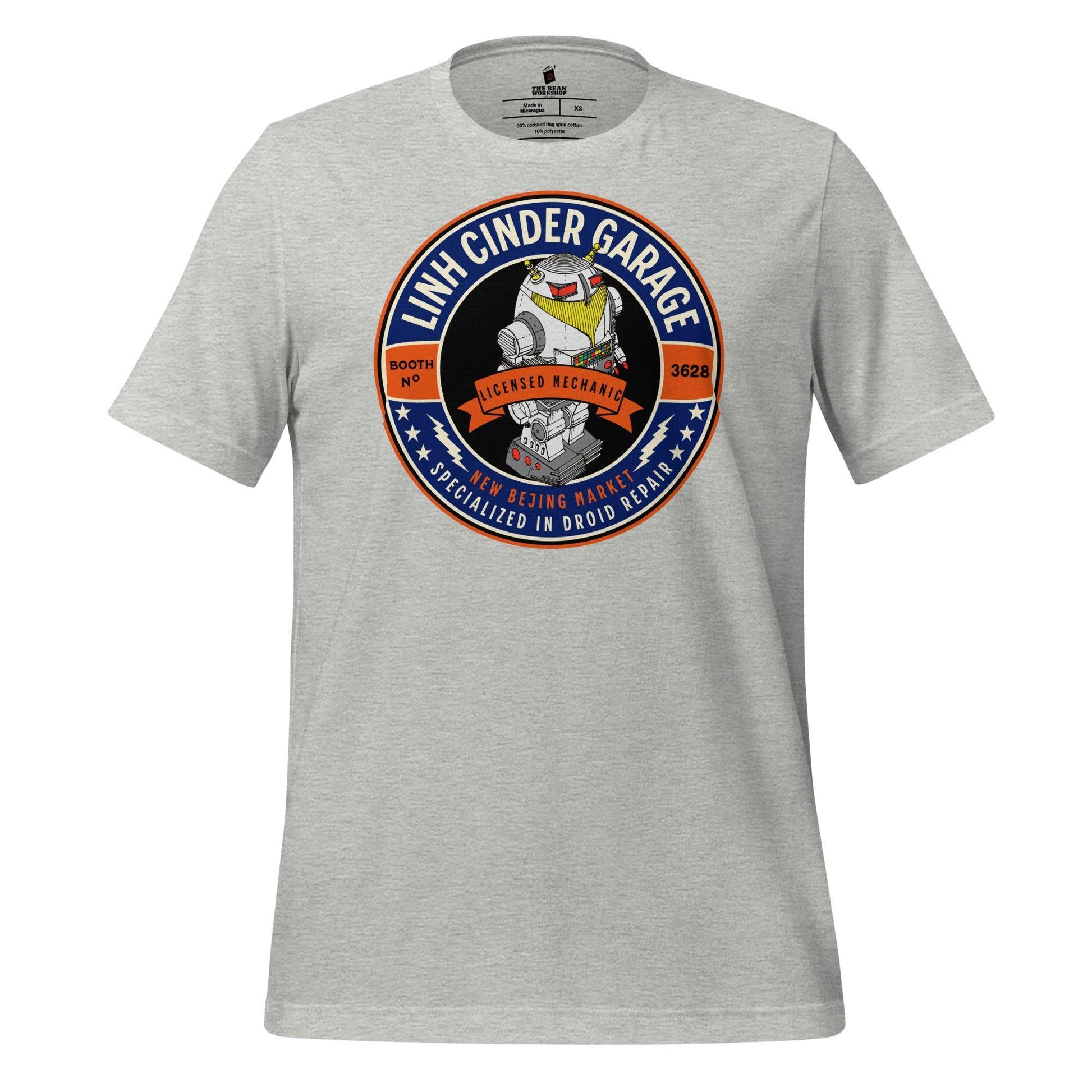 Linh Cinder Garage T-Shirt - The Bean Workshop - marissa meyer, t-shirt, tlc