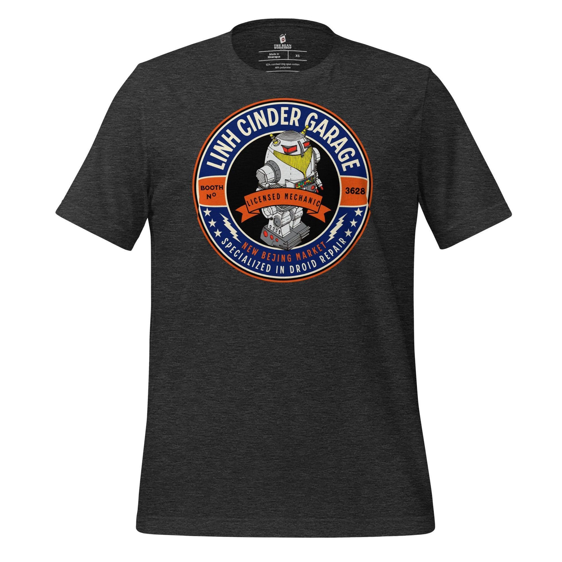 Linh Cinder Garage T-Shirt - The Bean Workshop - marissa meyer, t-shirt, tlc