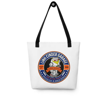 Linh Cinder Garage Tote Bag - The Bean Workshop - Bookish Accesories, Iko, Linh Cinder, Linh Cinder Garage, Marissa Meyer, The Lunar Chronicles, tote, Tote bag