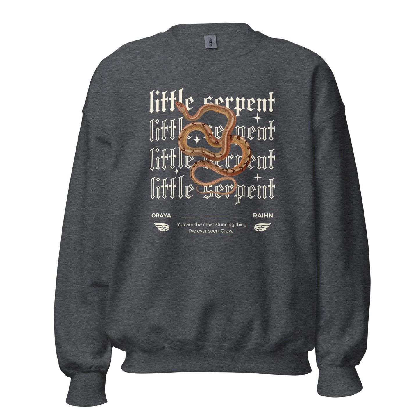 Little Serpent Sweatshirt - The Bean Workshop - carissa broadbent, sweatshirt, the serpent and the wings of night