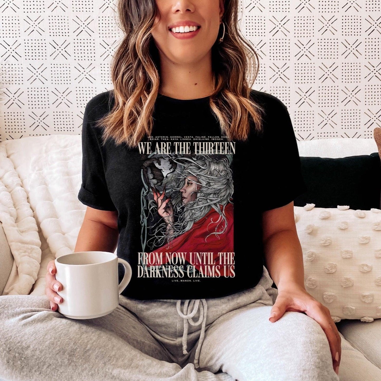 Manon and the Thirteen T-Shirt - The Bean Workshop - manon blackbeak, sarah j. maas, t-shirt, the thirteen, throne of glass, tog