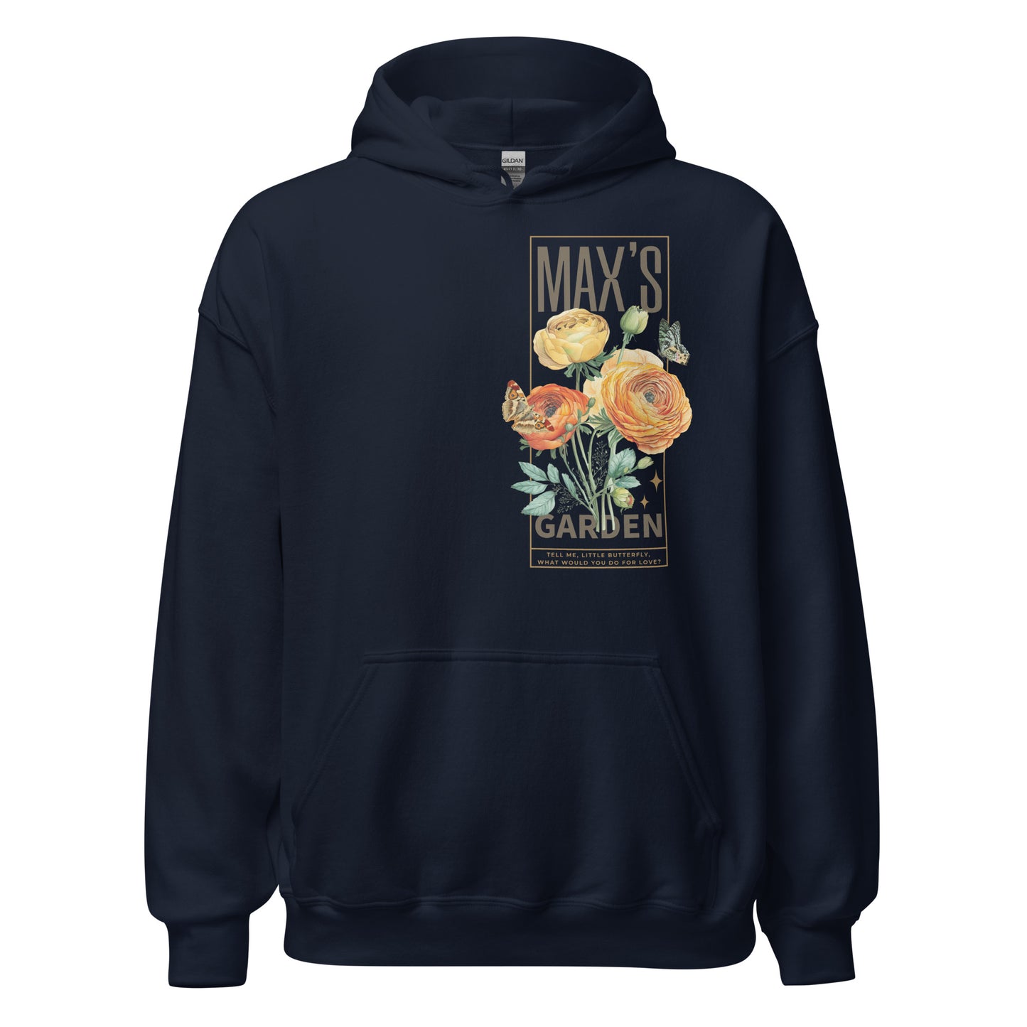 Max's Garden Hoodie - The Bean Workshop - Bookish Fashion, Carissa Broadbent, Daughter of No Worlds, Fandom Merch, hoodie, Max's Garden