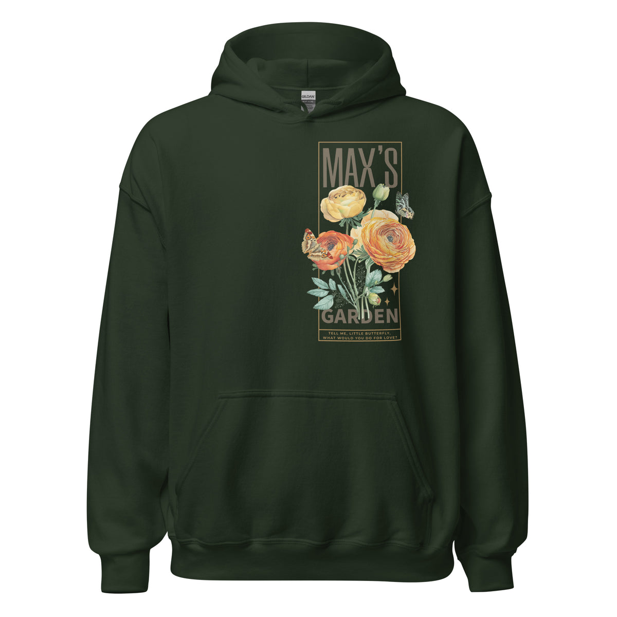Max's Garden Hoodie - The Bean Workshop - Bookish Fashion, Carissa Broadbent, Daughter of No Worlds, Fandom Merch, hoodie, Max's Garden