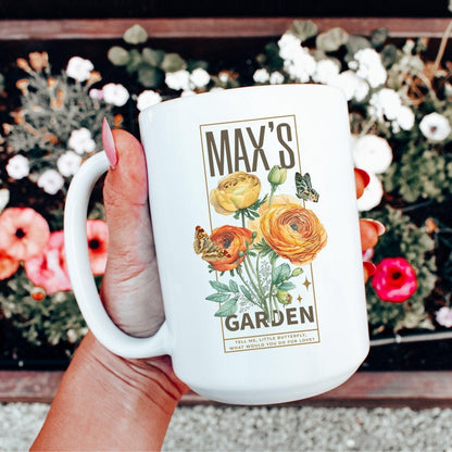 Max's Garden Mug - The Bean Workshop - carissa broadbent, ceramic, cup, daughter of no worlds, mug