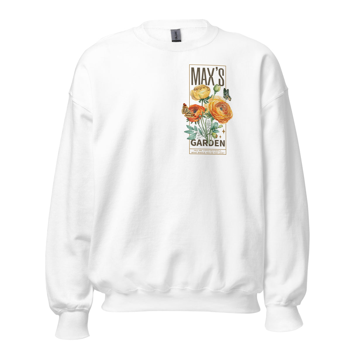 Max's Garden Sweatshirt - The Bean Workshop - carissa broadbent, Crew neck, daughter of no worlds, DTG, Men's Clothing, Regular fit, sweatshirt, Sweatshirts, Unisex, Women's Clothing