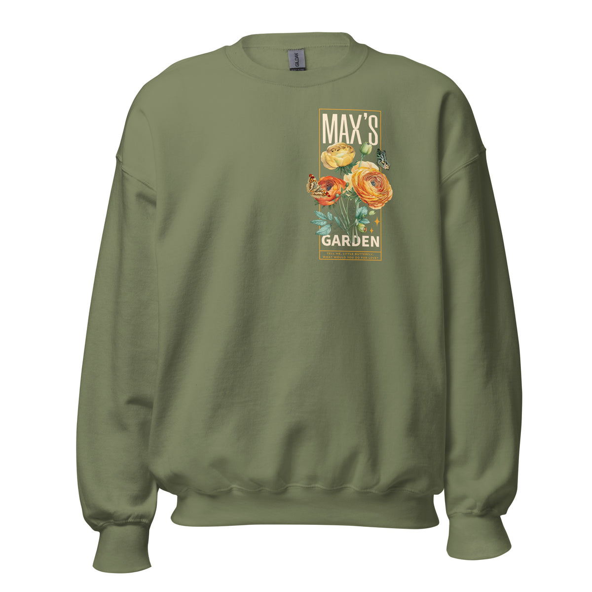 Max's Garden Sweatshirt - The Bean Workshop - carissa broadbent, Crew neck, daughter of no worlds, DTG, Men's Clothing, Regular fit, sweatshirt, Sweatshirts, Unisex, Women's Clothing
