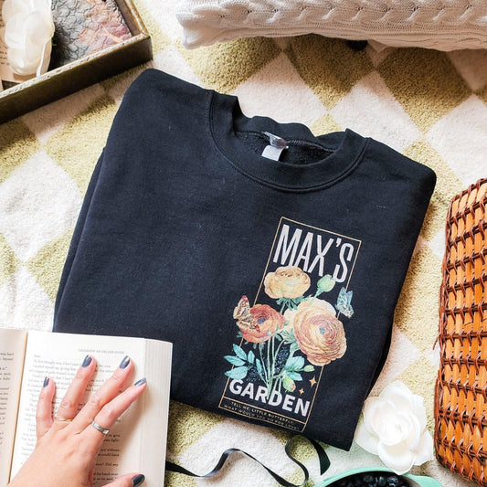 Max's Garden Sweatshirt - The Bean Workshop - carissa broadbent, Crew neck, daughter of no worlds, DTG, Men's Clothing, Regular fit, sweatshirt, Sweatshirts, Unisex, Women's Clothing