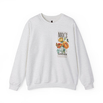 Max's Garden Sweatshirt - The Bean Workshop - carissa broadbent, Crew neck, daughter of no worlds, DTG, Men's Clothing, Regular fit, sweatshirt, Sweatshirts, Unisex, Women's Clothing