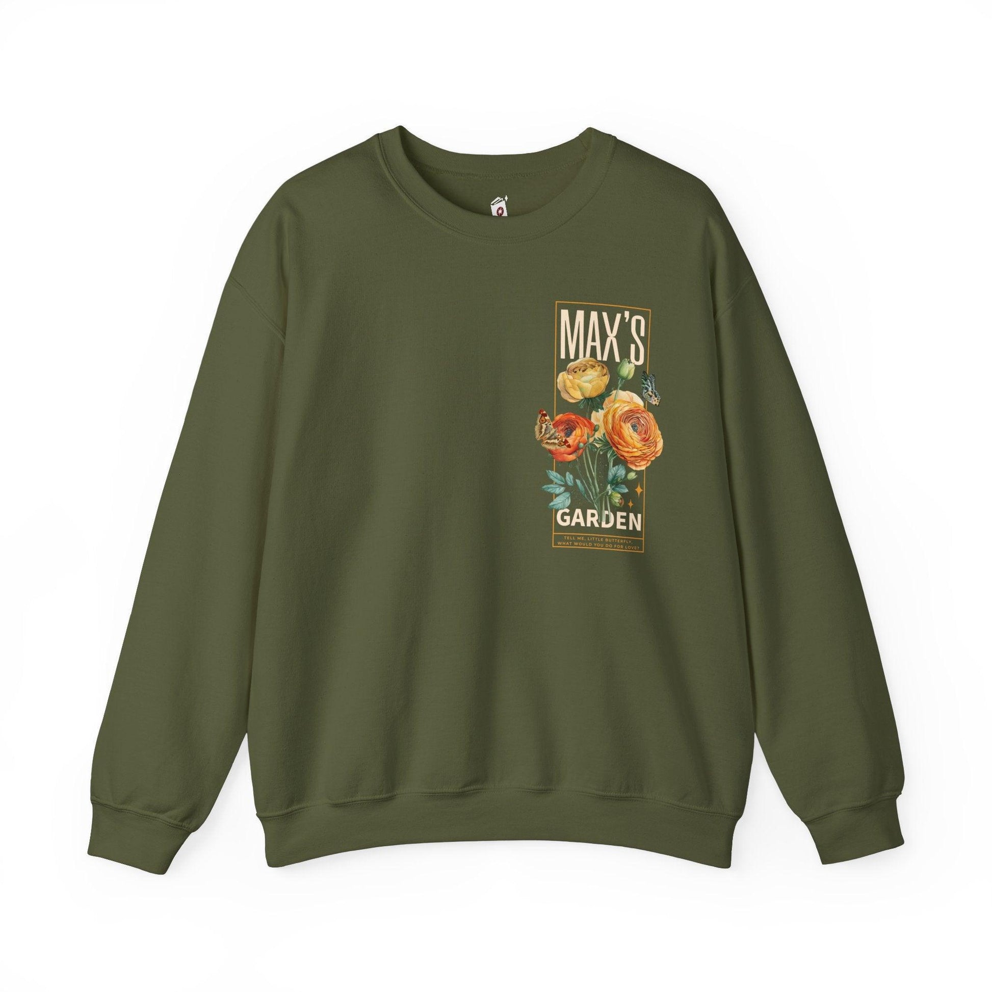 Max's Garden Sweatshirt - The Bean Workshop - carissa broadbent, Crew neck, daughter of no worlds, DTG, Men's Clothing, Regular fit, sweatshirt, Sweatshirts, Unisex, Women's Clothing