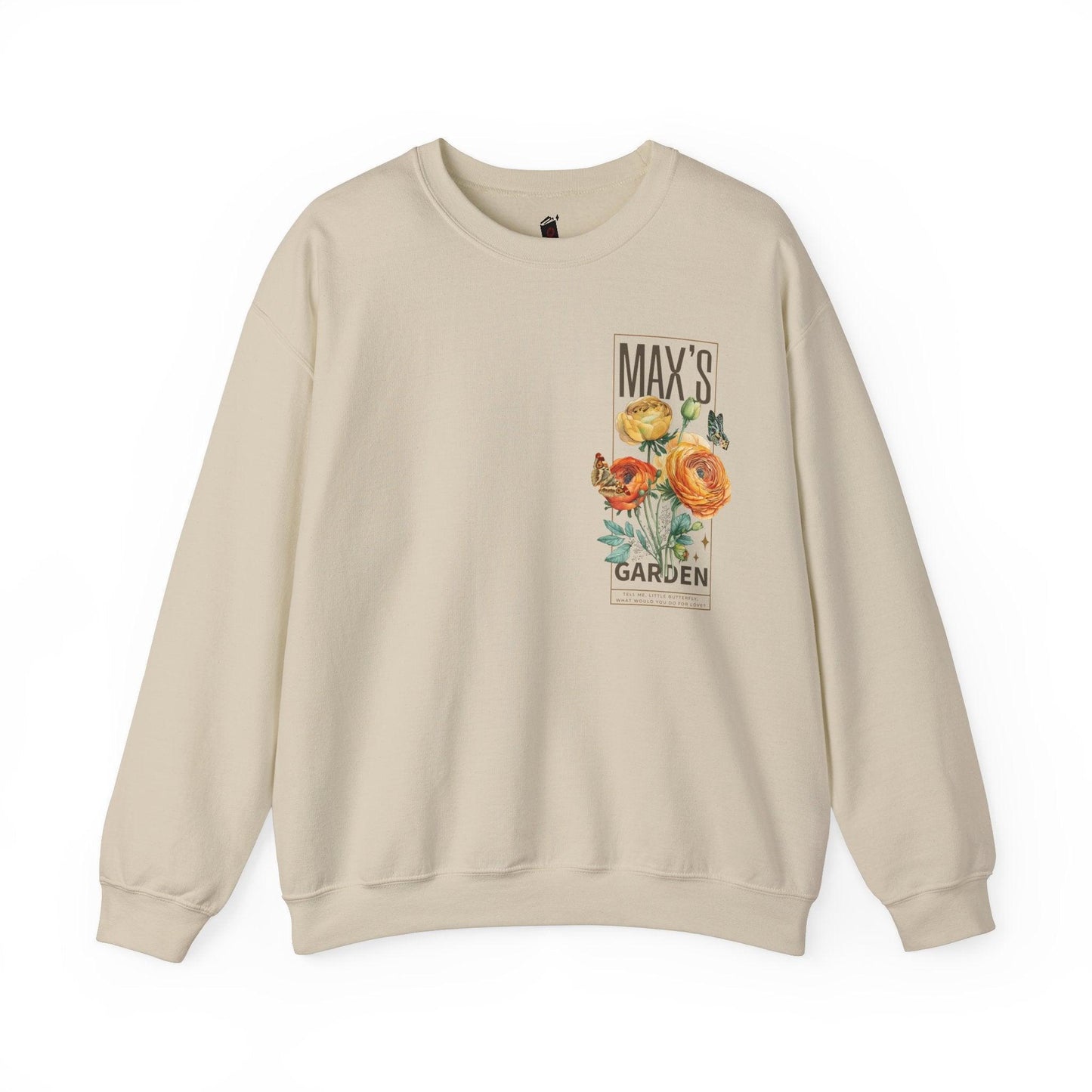 Max's Garden Sweatshirt - The Bean Workshop - carissa broadbent, Crew neck, daughter of no worlds, DTG, Men's Clothing, Regular fit, sweatshirt, Sweatshirts, Unisex, Women's Clothing