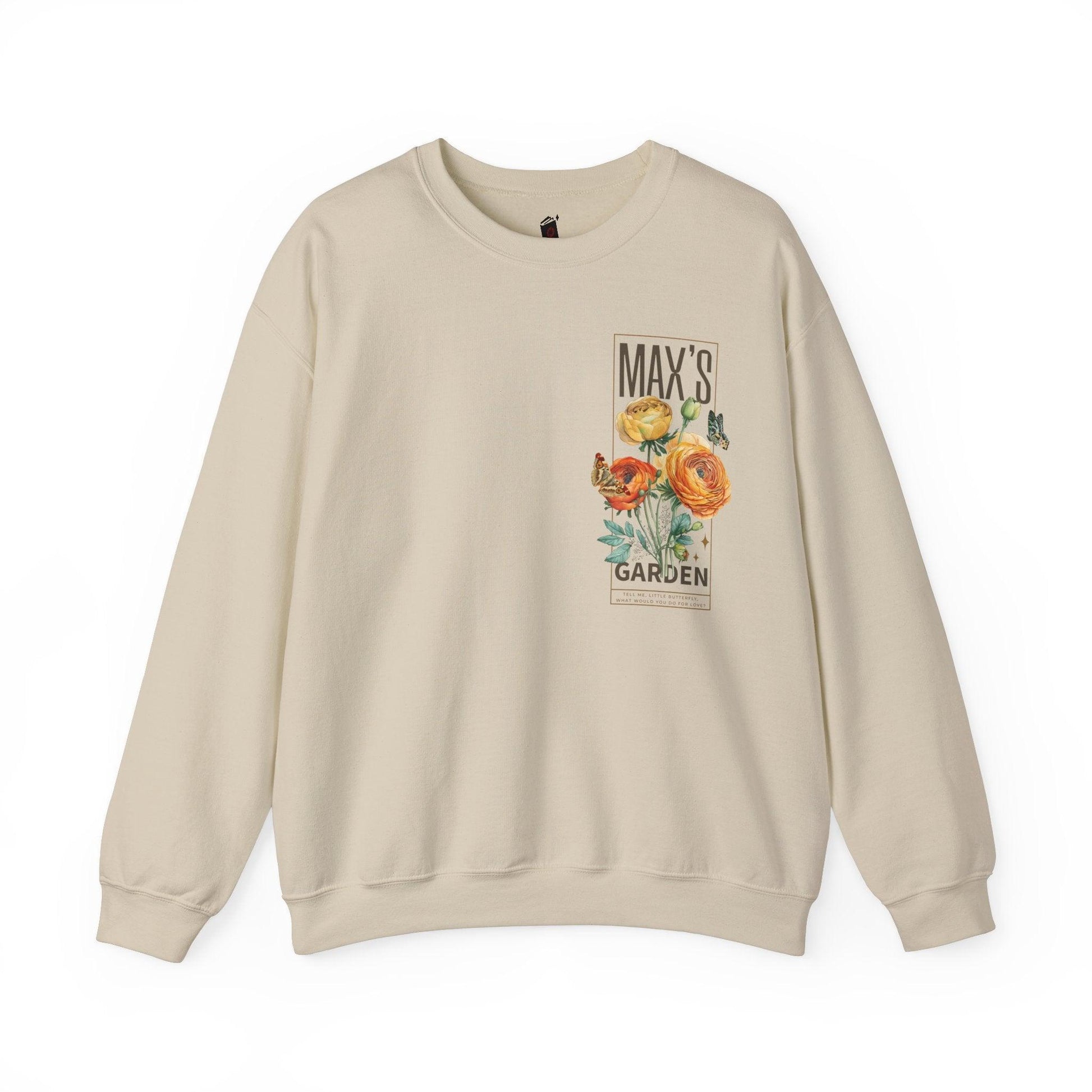 Max's Garden Sweatshirt - The Bean Workshop - carissa broadbent, Crew neck, daughter of no worlds, DTG, Men's Clothing, Regular fit, sweatshirt, Sweatshirts, Unisex, Women's Clothing