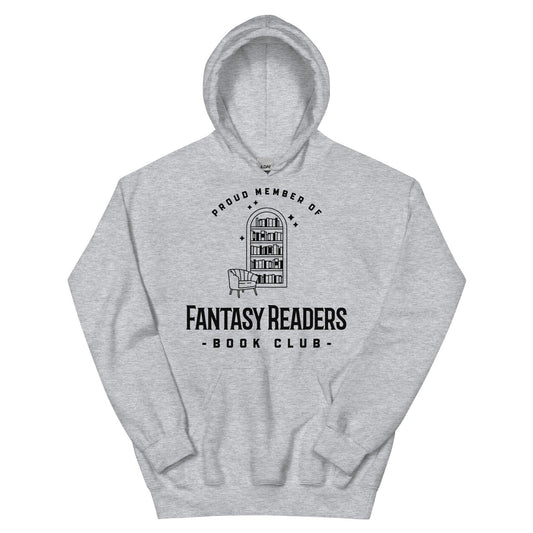 Member of Fantasy Readers Book Club Hoodie - The Bean Workshop - bookish, fantasy readers book club, hoodie, read everyday