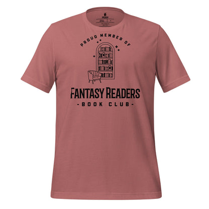 Member of Fantasy Readers Book Club T-Shirt - The Bean Workshop - book lover, bookish, minimalistic, read everyday, t-shirt