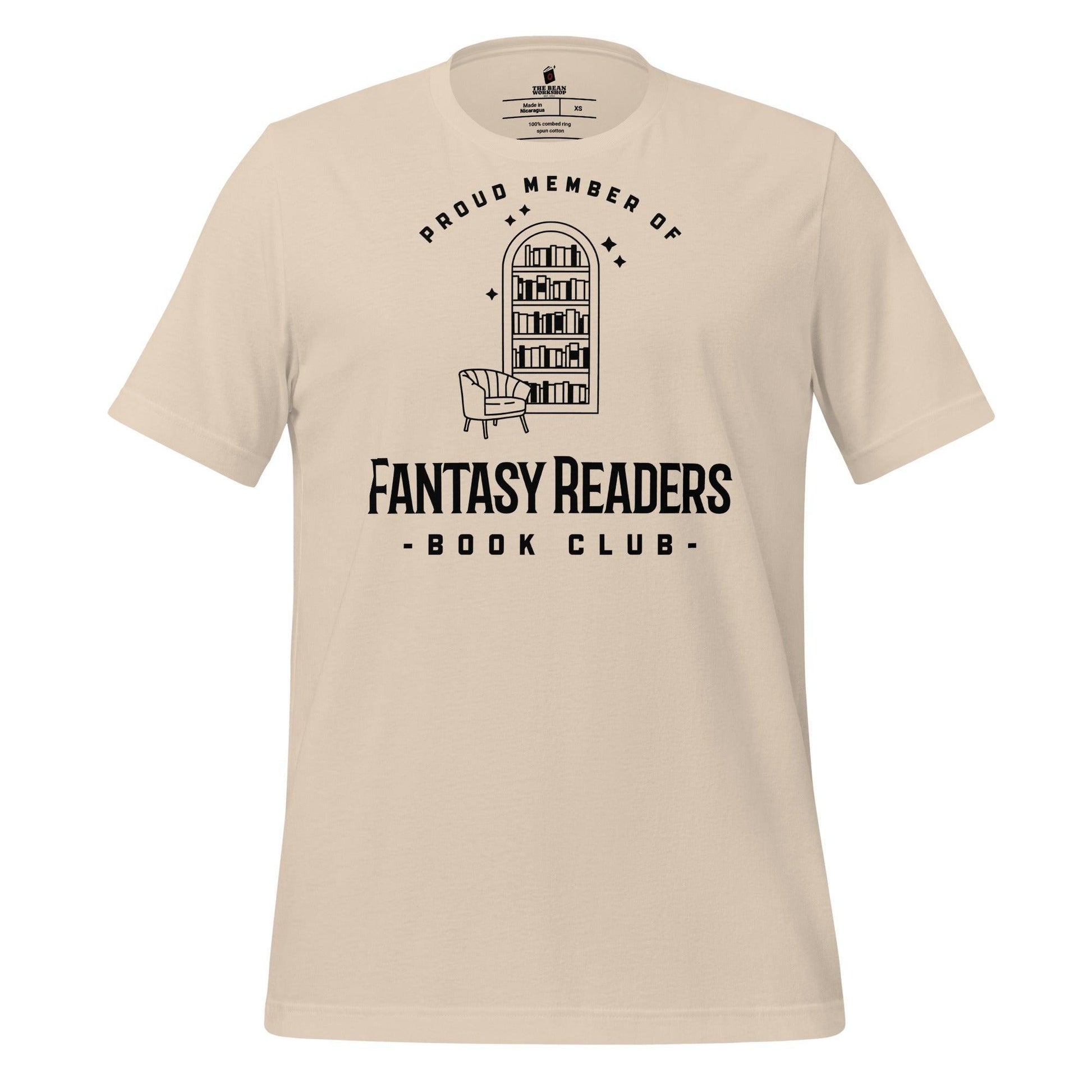 Member of Fantasy Readers Book Club T-Shirt - The Bean Workshop - book lover, bookish, minimalistic, read everyday, t-shirt