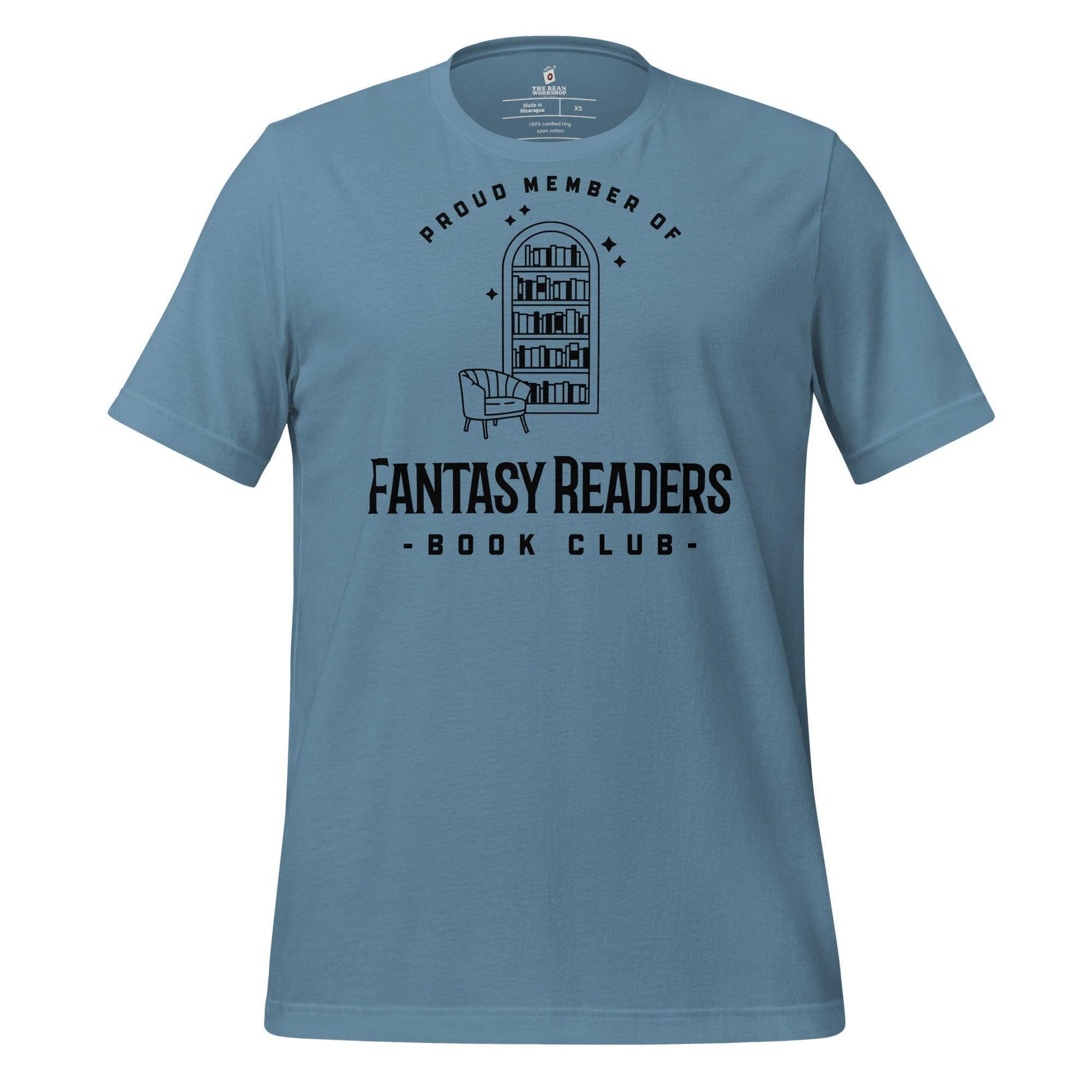Member of Fantasy Readers Book Club T-Shirt - The Bean Workshop - book lover, bookish, minimalistic, read everyday, t-shirt